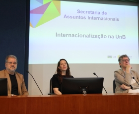 Workshop com representantes internacionais da UnB - Secretaria de Internacionalização (INT). 10/04/2026. Foto: Beto Monteiro/GRE Ascom